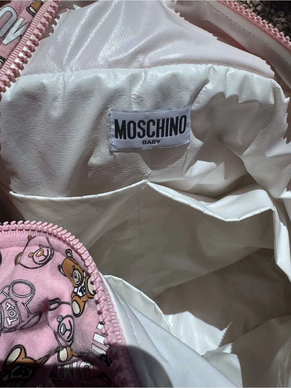 Moschino pink teddy